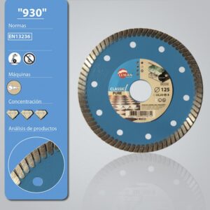 Disco Diamante 115 turbo Porcelánico Pastilla 7 mm Technic ktt 311661