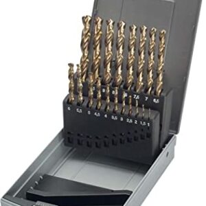 Juego Brocas HSS-Cobalto Rectificada Din338 Jgo.19 Pc 1 A 10 x 0.5