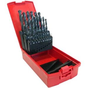 Juego Brocas HSS Rectificada Din338 Estuche Metálico Jgo. 19 Pz 1 A 10 x 0.5