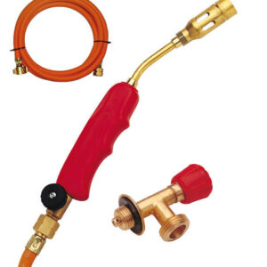 Soldador Gas Super Ego Monoblock Con Manguera 2mts Y Grifo Camping Gas Azul