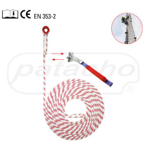 Línea De Vida Vertical 12mm Tipo A 40mts. 2 Gazas C/Guardacabos