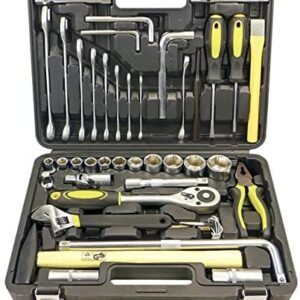 Maletín 41 Piezas Carraca 1/2″ , 10 a 30 + Alicates, Martillo, Dest, Mordaza, Llave Inglesa 8″ JBM