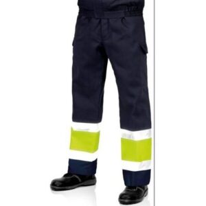 Pantalón Alta Visibilidad Bicolor Amarillo Fluor-Marino Multibolsillos 3023 Af/Am Tallas