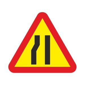 Señal Triangular Tp17b 70cm Estrechamiento De Calzada Izquierda Económica