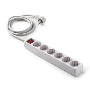 Base Múltiple 6 Tomas Cable 3.0 mts Con Interruptor