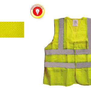 Chaleco Alta Visibilidad Fresco 50% Rejilla. Porta Identificación Cremallera 288-Vfcmy