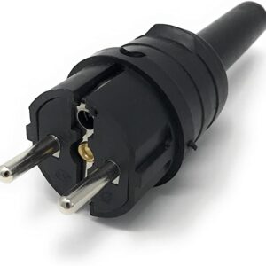 Clavija Goma Schuko Caucho 100% Schuko 16amp 250v ip44