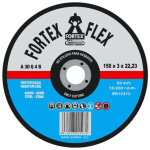 Disco Corte acero 230×3 Fortex Flex a30q4b Belflex