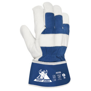 Guante Seraje Cuero Vacuno Gris/Azul T10 En388