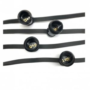 Guirnalda 25mts 24 Portalamparas E27 Para Exterior