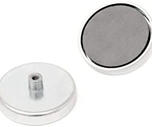 Imán Redondo 80mm Con Rosca M10