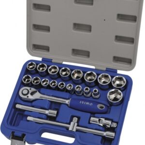 Juego Llave Vaso Carraca 1/2″ 23Pz 8 A 32 Irimo Maletín Ref 129-23-4