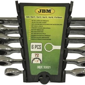 Juego Llave Combinada Carraca 6 Pcs 8 A 19mm