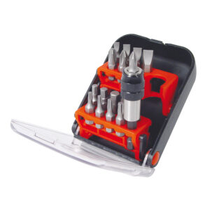 Juego Puntas Atornillado CHR-V. JGO. 18 Pzas.+ Portapuntas Magnético En Estuche RT