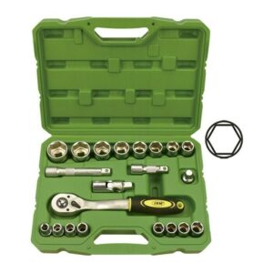 Juego Llave Vaso Carraca 1/2″ 16 Vasos Hexagonal 10 A 32 21 Pc