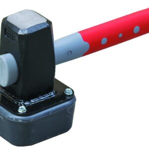 Martillo Adoquinador 2.7kg Doble Cara Caucho/Hierro Mango Fibra