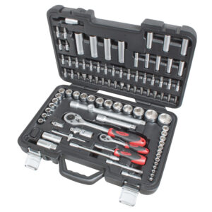 Maletín 99 Pz. Carraca18V1/2″De10A32 13V.1/4″ 4 A14 22 V.1/4″+ Punta Ph, Pz, Torx, Allen, Pl