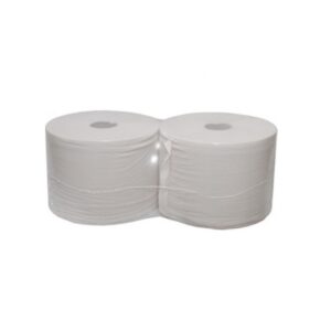 Papel Seca manos Celulosa Industrial Gofrado 25cm 2 Hojas Pack 2 Bobinas