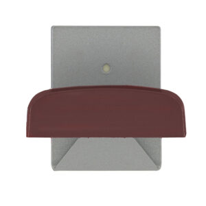 Percha Adhesiva Color Madera Base Inox