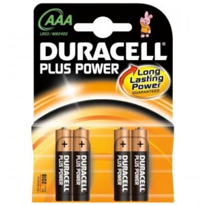 Pila Alcalina Duracell lr03 AAA Pack 4 Pilas