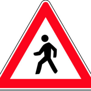 Señal Triangular P20 70cm Paso Peatones Económica