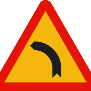 Señal Triangular Tp13b 70cm Curva Peligrosa Izquierda Económica