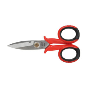 Tijera Electricista Mango Antideslizante Filo Inoxidable Micro Dentado C/ Pelacables 148mm