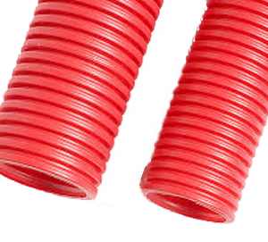 Tubo Corrugado Rojo Tpc Pe Interior Liso 450 N Con Guía
