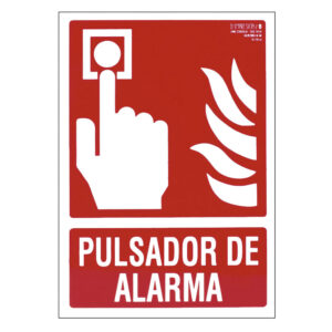 SEÑAL 210X297 PVC PULSADOR ALARMA