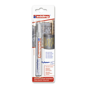 BLISTER MARCADOR PERM.EDDING 750 PLATA