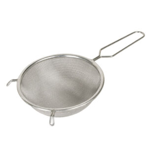 COLADOR ALUMINIO, 2 GANCHOS, 16 CM.