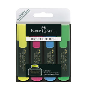 BLISTER 4 MARCADORES TEXTLINER FABER CASTELL