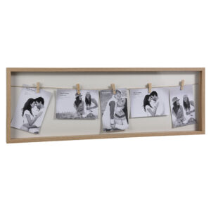 Tienda 13 PORTAFOTOS 72X24,2CM. 5 FOTOS C/PINZAS