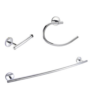 Tienda 4 JUEGO ACCESORIOS BAÑO CROMADOS BASIC HABITEX 3UDS