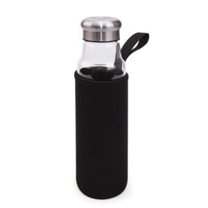 BOTELLA TERMICA VIDRIO NEGRA 550ML IRIS