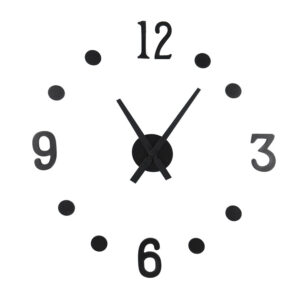RELOJ MURAL DE PARED. NUM.ADH.NEGROS