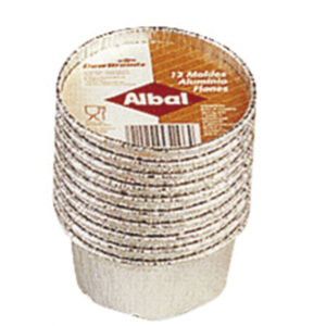 MOLDE ALUM.CANELONES 18X13CM.4 UNDS