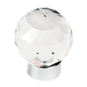 Tienda 6 POMO 30MM CRISTAL CROMO BRILLO