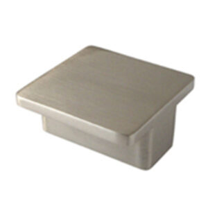 Tienda 13 POMO 38X38 MM NIQUEL CEPILLADO BASE RECT