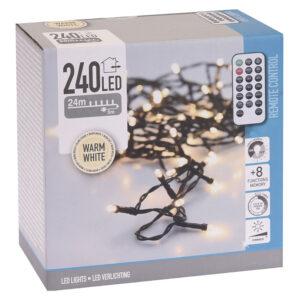 GUIRNALDA 240 LED BL.CALIDO C/FUNCIONES