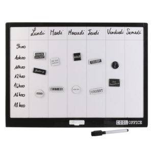 PIZARRA BLANCA MAGNETICA 32X45CM.