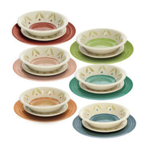 VAJILLA PORCELANA 18 PZ. DAISY