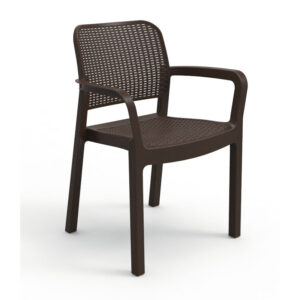 Tienda 13 SILLA SAMANNA IMIT. RATÁN RESINA MARRÓN