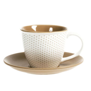 Tienda 12 JUEGO. 4 TAZAS TE+ PLATO CINNAMON 22 CL.