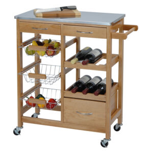 CARRITO VERDULERO + BOTELLERO 66X36X84