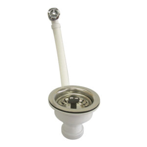 VALVULA CESTILLA DIAMETRO 113MM INOX CON REBOSADERO